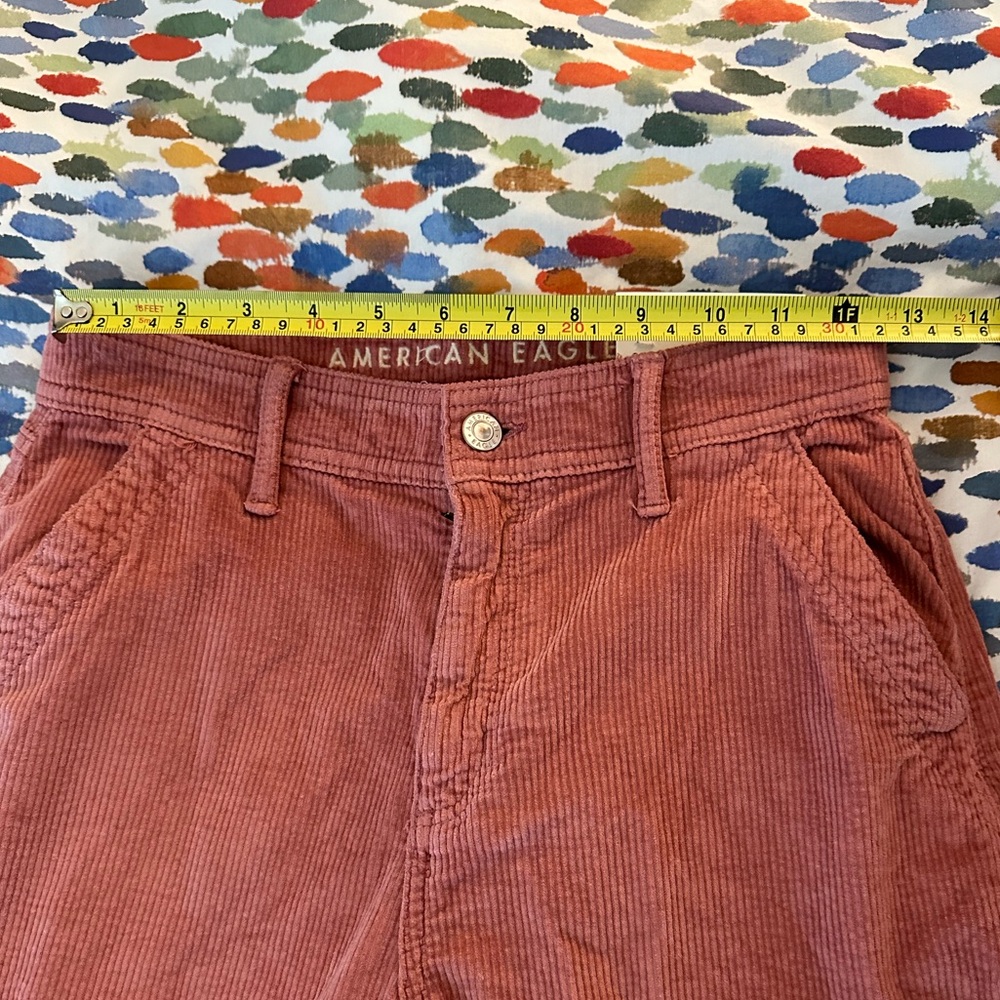 American Eagle Pink Corduroy Pants - Picture 6 of 9